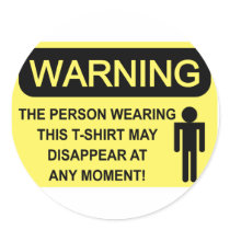 WARNING stickers