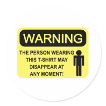 WARNING stickers