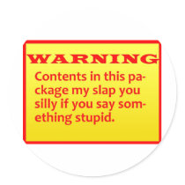 warning sticker