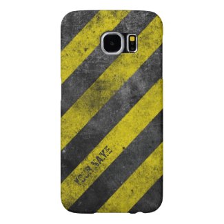 Warning Stripes Customizable Samsung Galaxy S6 Cases
