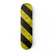 Warning Stripes SkateBoard by blackbill9999 Warning Stripes SkateBoard
