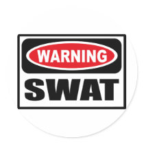 Warning SWAT Sticker by warningsignshirts Warning SWAT Sticker