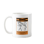Warning Temperamental Clarinetist mugs