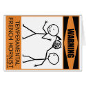 Warning Temperamental French Hornist cards by TempermentalMusician Warning Temperamental French Hornist cards