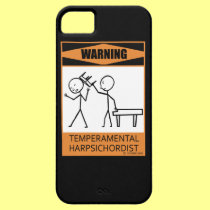Warning! Temperamental Harpsichord Player casemate cases
