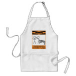 Warning Temperamental Marimba Player Apron