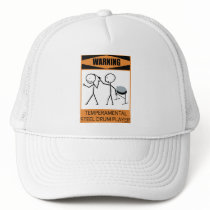 Warning Temperamental Steel Drum Player hats by TempermentalMusician Warning Temperamental Steel Drum Player hats