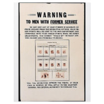 Warning To Men With Former Service flyers