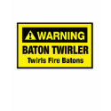 Warning Twirls Fire Batons t-shirts by DanceTwirlObsessions Warning Twirls Fire Batons t-shirts