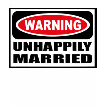 Warning UNHAPPILY MARRIED Women's Dark T-Shirt