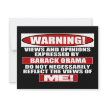 Warning! Views Express By Obama Announcements