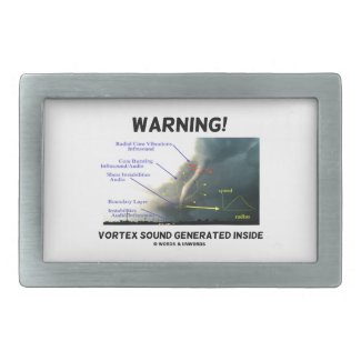 Warning! Vortex Sound Generated Inside (Tornado) Belt Buckles