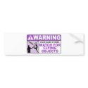 WARNING Watch For Flying Objects! bumper stickers by missyoulovexo WARNING Watch For Flying Objects! bumper stickers