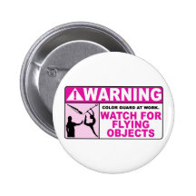 WARNING Watch For Flying Objects! Buttons