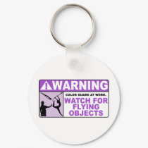WARNING Watch For Flying Objects! keychains by missyoulovexo WARNING Watch For Flying Objects! keychains