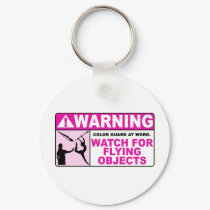 WARNING Watch For Flying Objects! keychains by missyoulovexo WARNING Watch For Flying Objects! keychains