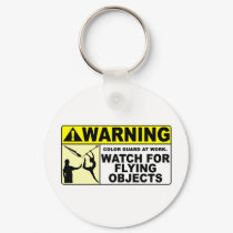 WARNING Watch For Flying Objects! keychains by missyoulovexo WARNING Watch For Flying Objects! keychains