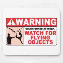 WARNING Watch For Flying Objects! Mouse Mats