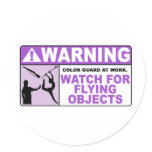 WARNING Watch For Flying Objects! stickers