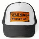Warning - Whiskey Girl hats by thickcorp Warning - Whiskey Girl hats