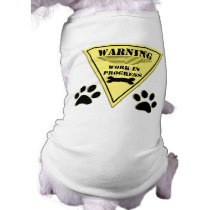 Warning Work In Progress pet clothing by samack Warning Work In Progress pet clothing