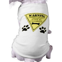 Warning Work In Progress pet clothing
