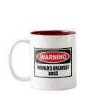Warning WORLD'S GREATEST BOSS Mug