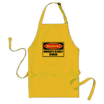 Warning WORLD'S OLDEST VIRGIN Apron