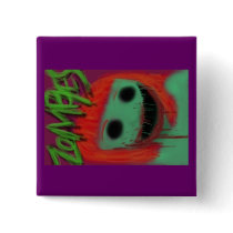 WARNING : Zombie Apacolypse Pins
