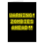 Warning Zombies Ahead!!! cards