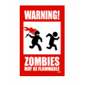 Warning! Zombies May Be Flammable T-Shirt