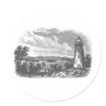 Warof1812Lightouse Round Stickers