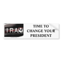 Warometer, TIME TO CHANGE YOUR PRESIDENT bumper stickers