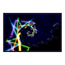 warp speed neon 2 posters