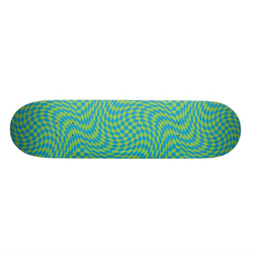 Warped Check Skatedboard Skateboard Deck Zazzle