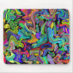 Warped Colorful Patterned Mousepad mousepads