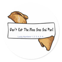 Warped Fortunes...Don't Eat...Stickers