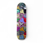 Warped Pattern Style Colorful Skateboard
