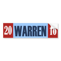 WARREN 2016 SPLIT NUMBER 2 -.png Bumper Sticker