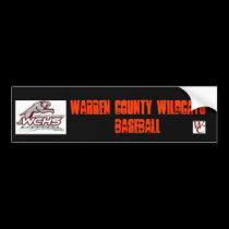 Warren County Baseball Bumper Sticker bumper stickers