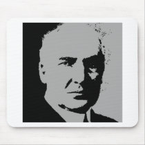 Warren G. Harding silhouette mousepads