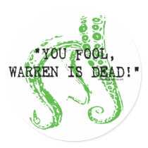 Warren is dead H. P. Lovecraft stickers