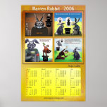 Warren Rabbit 2006 calendar by Anjo Lafin Poster