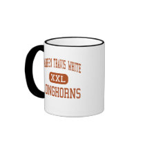 Warren Travis White - Longhorns - High - Dallas mugs by customteamsportswear Warren Travis White - Longhorns - High - Dallas mugs