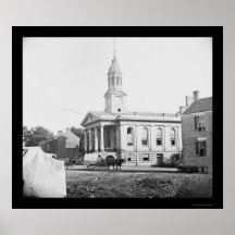 Warrenton, VA Courthouse 1862 Print