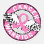 Warrior 14C Breast Cancer Round Sticker