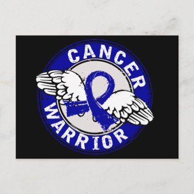 Warrior 14C Colon Cancer Postcard