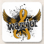 Warrior 16 Appendix Cancer Beverage Coasters