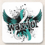 Warrior 16 Cervical Cancer Beverage Coasters
