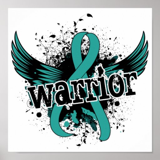 Warrior 16 Ovarian Cancer Poster | Zazzle